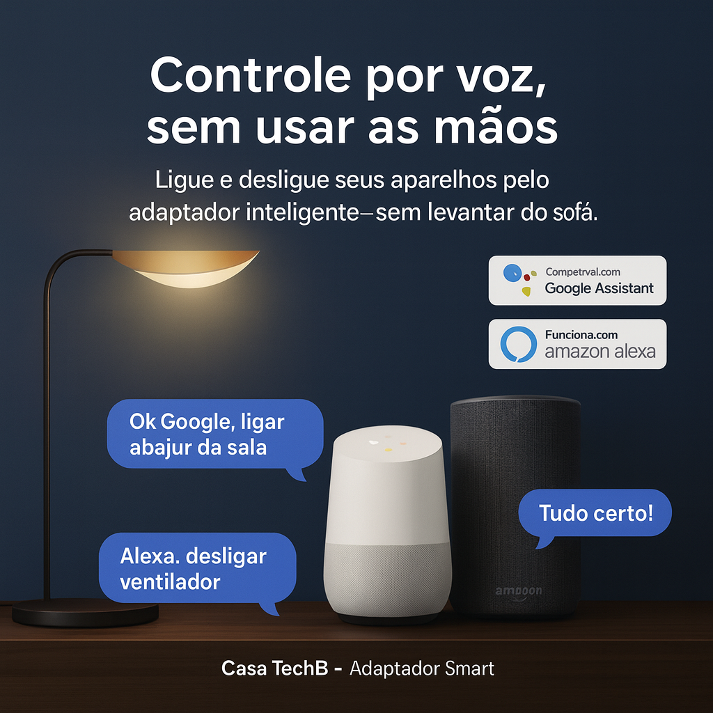 Adaptador Wi Fi Inteligente USB Tuya - Interruptor Smart 5V para Alexa e Google