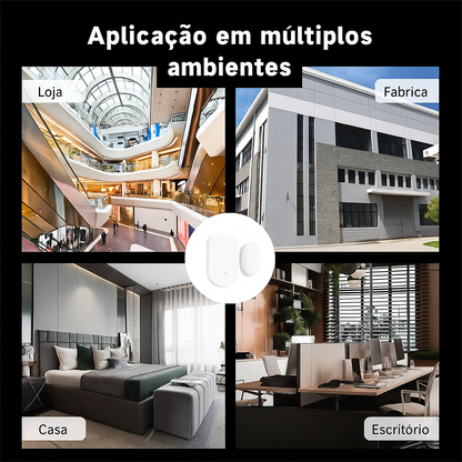 Sensor de Porta e Janela Inteligente Zigbee 3.0 Tuya - Alarme de Intrusão e Automação para Alexa