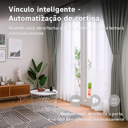 Sensor de Porta e Janela Inteligente Zigbee 3.0 Tuya - Alarme de Intrusão e Automação para Alexa
