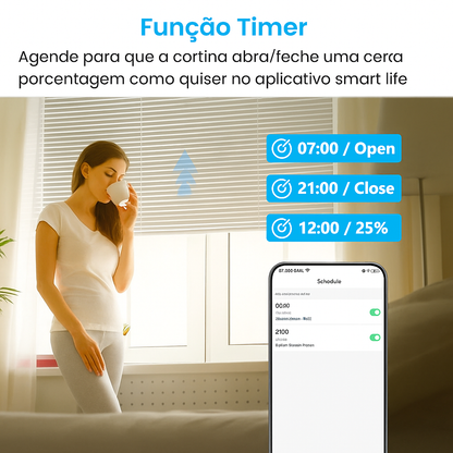 Interruptor de Cortina Inteligente Wi-Fi LoraTap - Painel Smart para Persiana com Alexa e Google Home