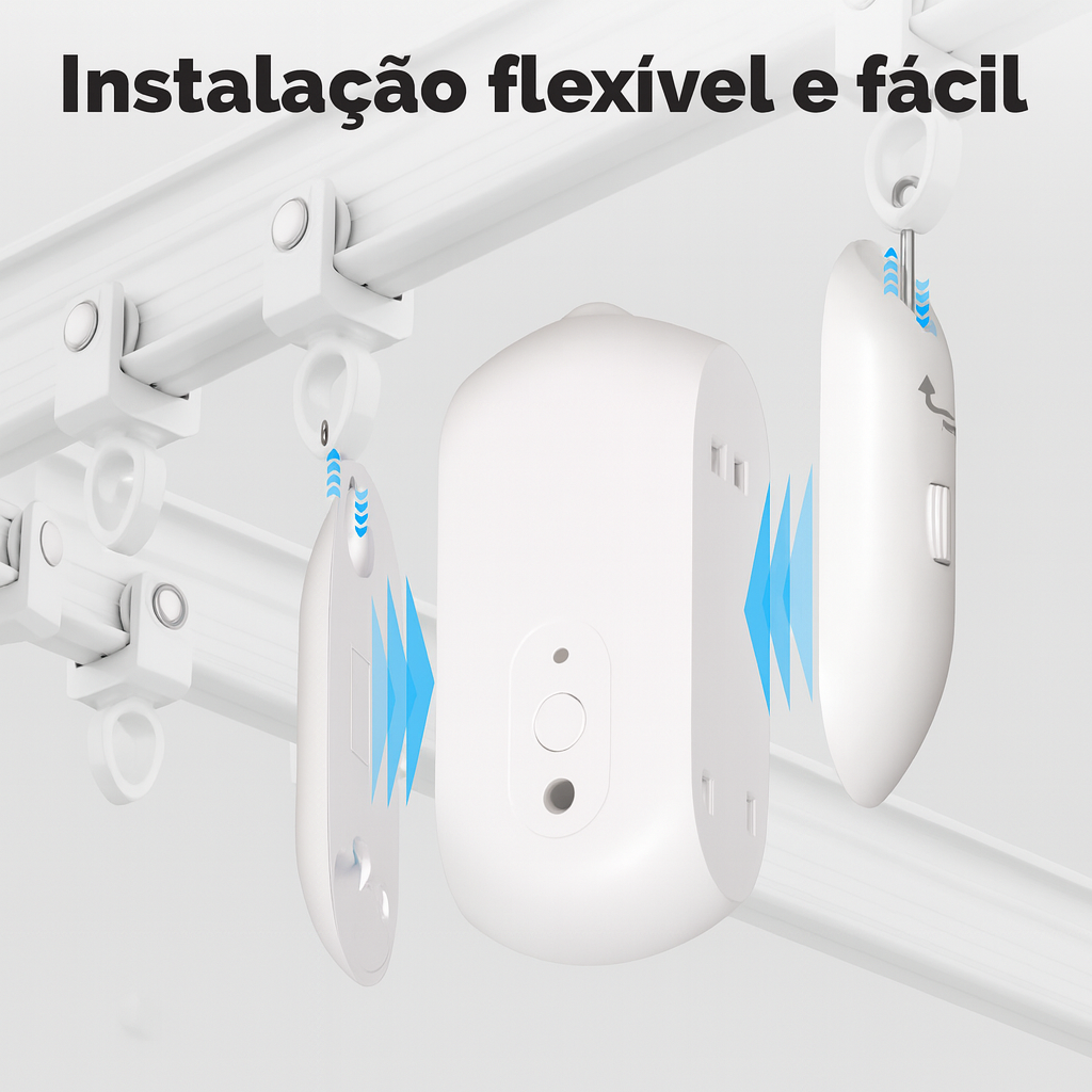 Cortina Inteligente MOES ZigBee com Sensor de Luz, Comando de Voz e App Tuya