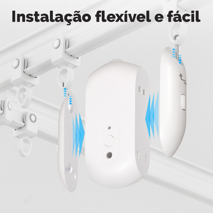 Cortina Inteligente MOES ZigBee com Sensor de Luz, Comando de Voz e App Tuya
