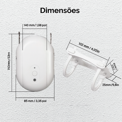 Cortina Inteligente MOES ZigBee com Sensor de Luz, Comando de Voz e App Tuya