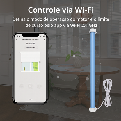 ompatível, integração, IoT, Wi-Fi-nativo, gateway-free, app-Tuya, Smart-Life, comandos-de-voz, Android, iOS, controle-remoto, RF, agrupar-motores, cenas-inteligentes, rotina-diária, agendamentos, instalação-fácil, DIY, suporte-4kg, alcance-3m, parada-suave, limite-superior, limite-inferior, meio-termo, economia-de-energia, baixa-latência, estabilidade-de-rede, WPA2, SSID, roteador, atualização-OTA, recalibração, sincronismo, alinhamento-preciso, conforto-lumínico, luz-natural, privacidade, ambiente-residenc