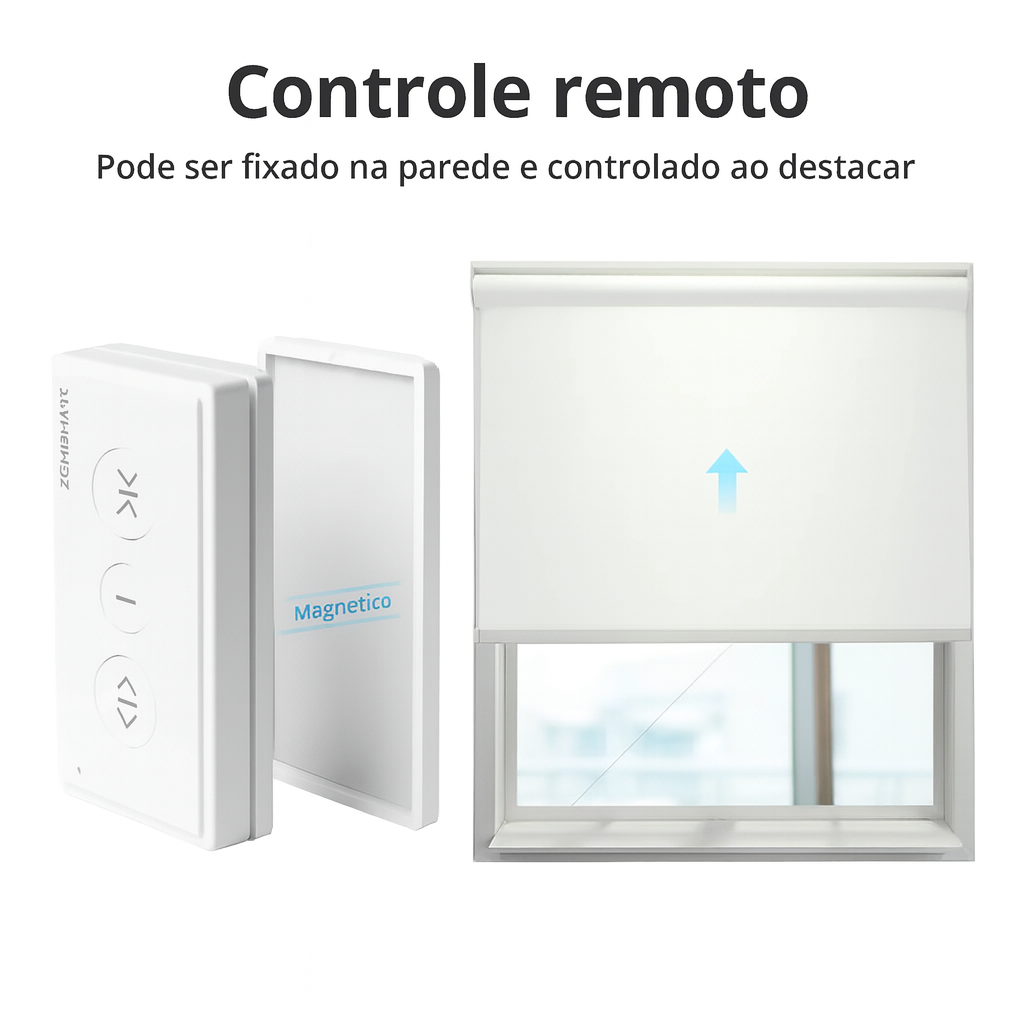 Cortina Inteligente Zemismart Wi-Fi para Persiana Rolo 38mm com Alexa e Google Home