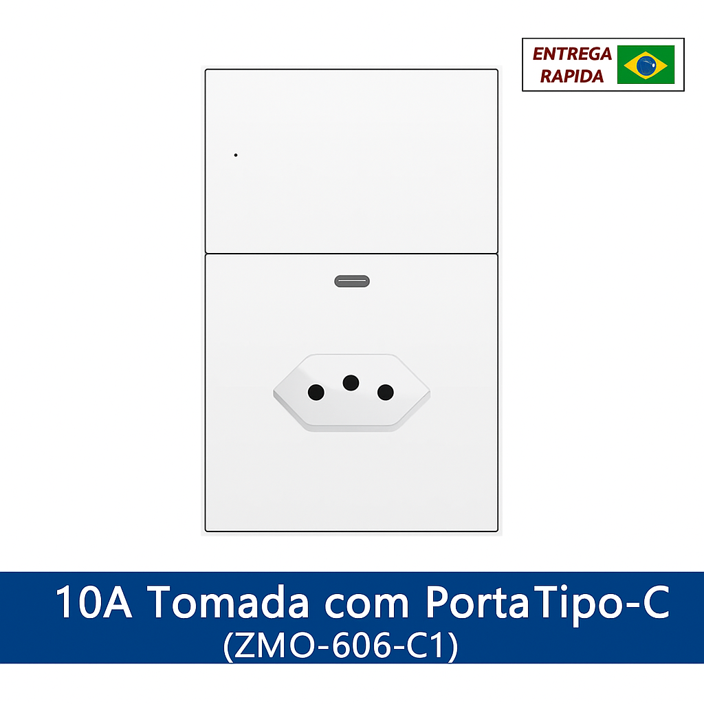 Tomada Inteligente Zigbee Zemismart - Interruptor Smart com USB-C e Alexa