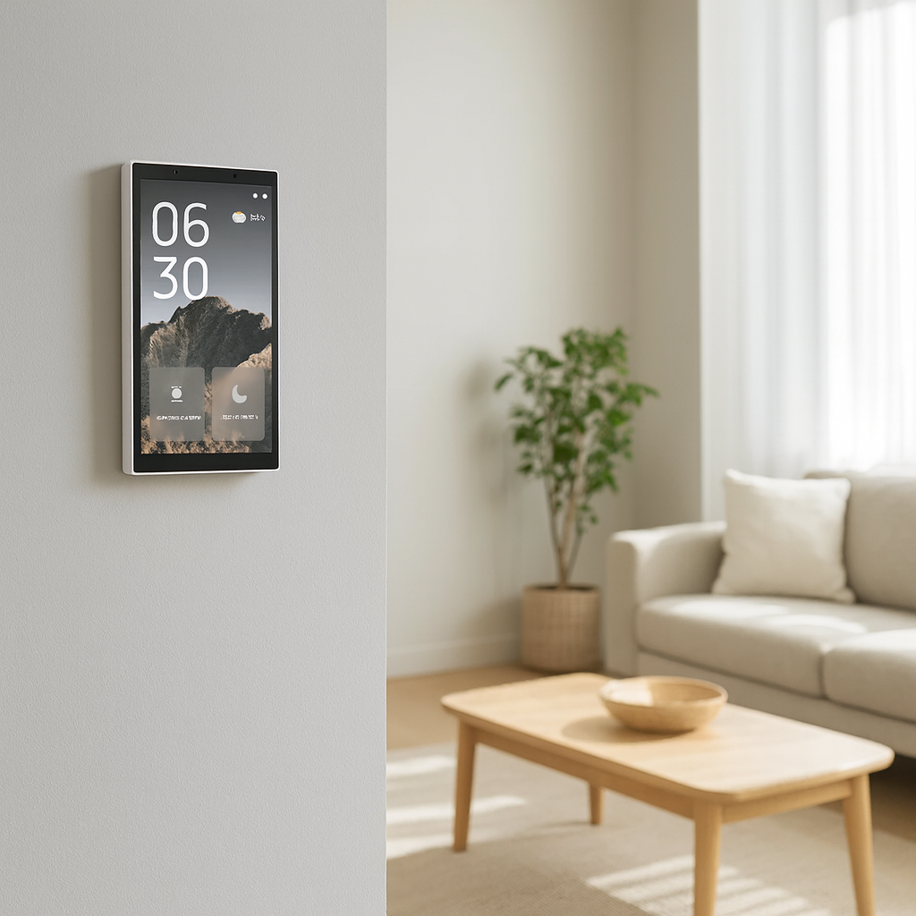 MOES 5" com interfone de campainha no painel
Painel com despertar por proximidade
Controle por voz com Alexa integrada no painel
Painel Tuya/Smart Life com status em tempo real
Central com favoritos na tela inicial
Tela de 5” para cenas e rotinas domésticas
Painel MOES com Linux otimizado e resposta rápida
Gateway Zigbee + controle de 20 categorias Tuya
Painel com relógio, clima, alarmes e lembretes
Central com instalação via fase/neutro ou USB-Ct