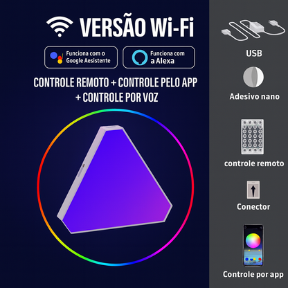 Painéis “quantum” RGB com composições DIY
Iluminação modular com 16M cores e Music Sync
Painéis RGB para parede com controle por app
Luz decorativa modular com Alexa/Google (Wi-Fi)
Painéis LiHangStar com cenas e brilho ajustáveis
RGB para setup gamer, quarto e sala com app Tuya
Painéis “quantum” com controle remoto RF e app
Iluminação modular USB 5V/2A para parede/mesa
Painéis RGB com fita 3M, instalação sem furos
Luzes modulares com efeitos musicais e temporizador