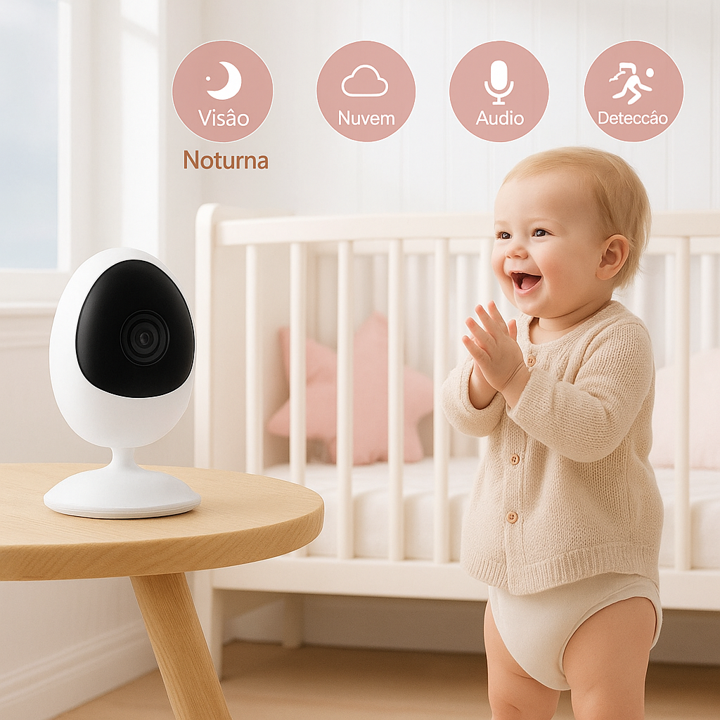 baby monitor inteligente

veja e fale em tempo real

alertas de movimento no app

imagens nítidas dia e noite

segurança doméstica 24/7

instalação simples e rápida

acompanhe pets e família

cobertura ampla do ambiente

controle remoto pelo celular

tranquilidade e praticidade