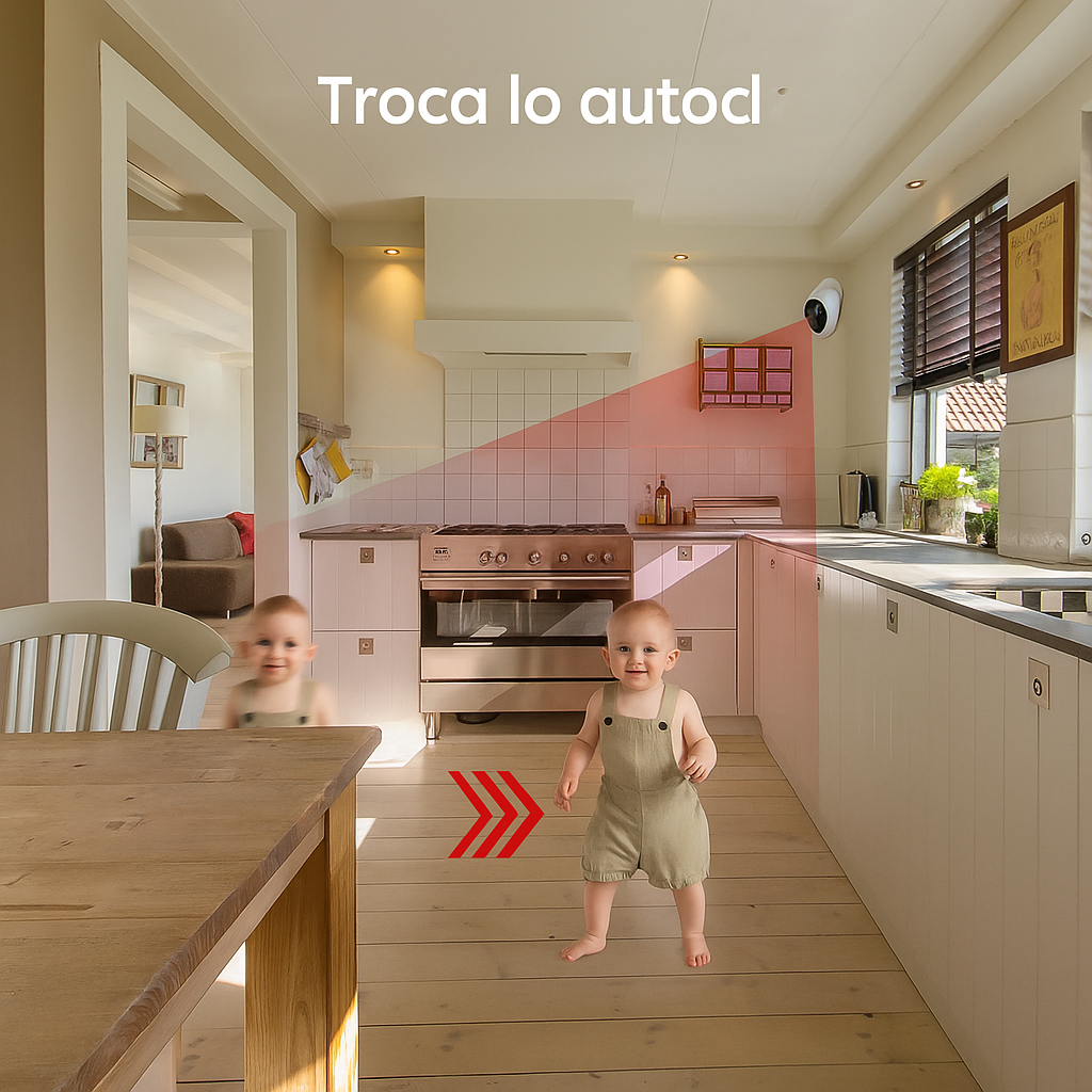 Babá Eletrônica 4MP - Monitor Wi-Fi iCSee com IA e Áudio Bidirecional