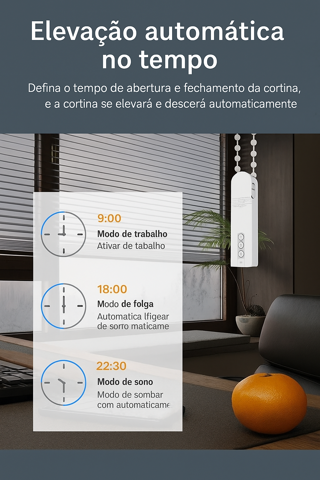 Cortina Inteligente Wi-Fi Tuya - Automação Smart para Persianas e Alexa