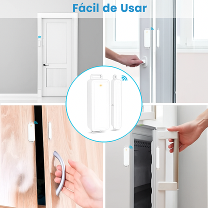 Sensor de Porta e Janela LoraTap Tuya - Alarme Inteligente Wi-Fi/Zigbee com Notificação Real-Time e Alexa
