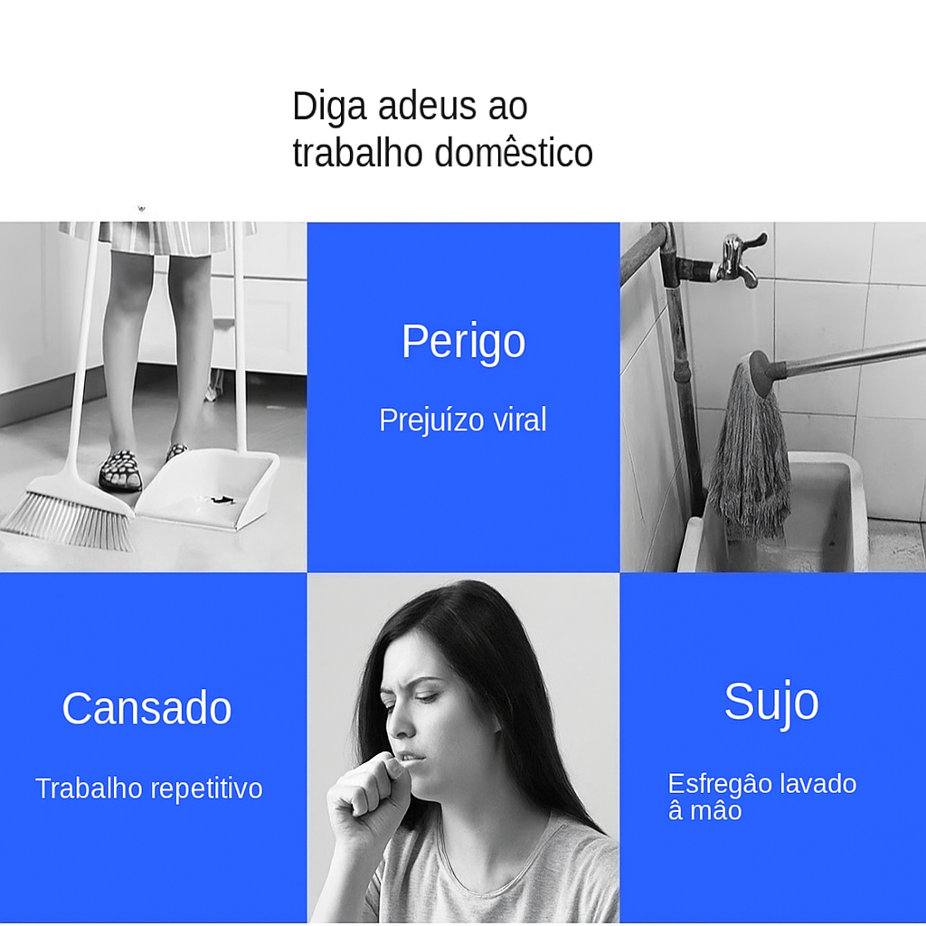 Robô De limpeza Aspirador Inteligente Mijia 5 em 1 - Aspirador Smart com Umidificador e Purificador de Ar