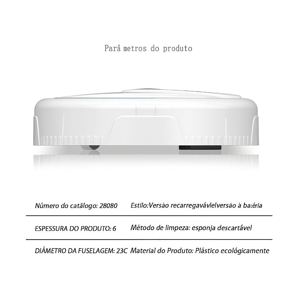 Robô de limpeza Aspirador Inteligente Mijia 5 em 1 Compacto - Aspirador Smart com Limpeza Eletrostática e Sensores