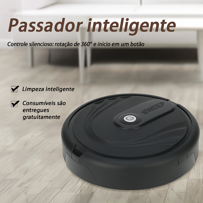 Robô de limpeza Aspirador Inteligente Mijia 5 em 1 Compacto - Aspirador Smart com Limpeza Eletrostática e Sensores