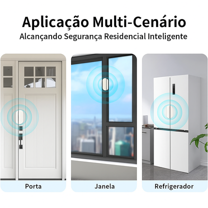 Sensor de Porta e Janela Meian Zigbee 3.0 - Alarme Inteligente Tuya com Sensor Anti-Violação