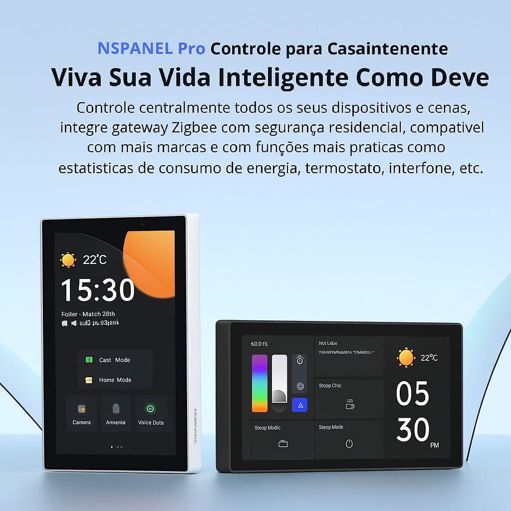 Painel Inteligente Sonoff NSPanel Pro - Central Touch com Hub Zigbee 3.0 e Alexa