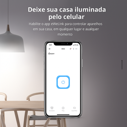 Interruptor Inteligente Wi-Fi SONOFF MINIR2 com Alexa e Google Assistant para Automação Residencial