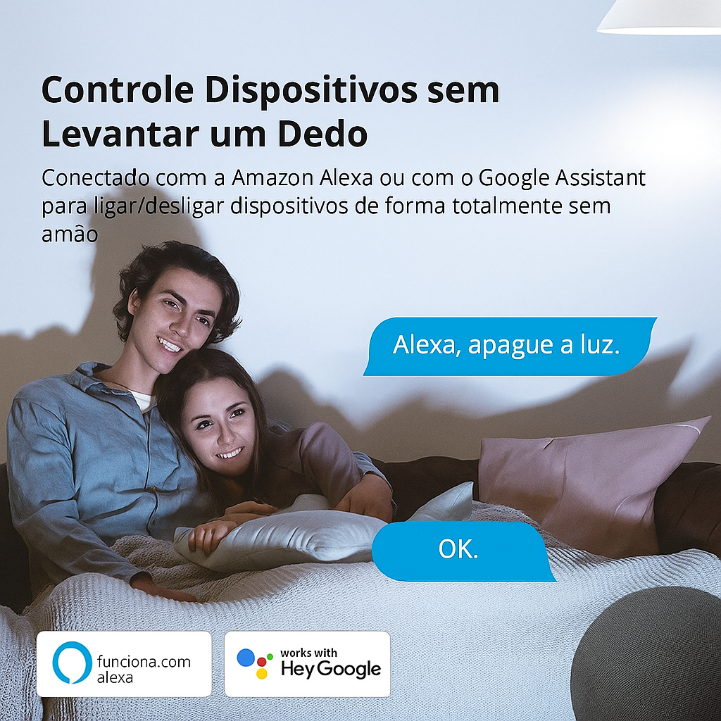 Interruptor Smart Wi-Fi SONOFF MINIR2 PRO

Automação residencial avançada sem reformas

Controle inteligente de iluminação por aplicativo

Integração total com Alexa e Google Home

Comando de voz e controle remoto via celular

Instalação rápida, segura e profissional

Interruptor inteligente universal 4x2

SONOFF MINIR2 PRO original certificado

Dispositivo de automação residencial premium

Controle remoto de lâmpadas e eletrodomésticos

Compatível com interruptores convencionais (Two Way)

Modo DIY avançad