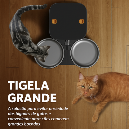 Alimentador Inteligente 8L para Cães e Gatos - Comedouro Automático Digital Programável