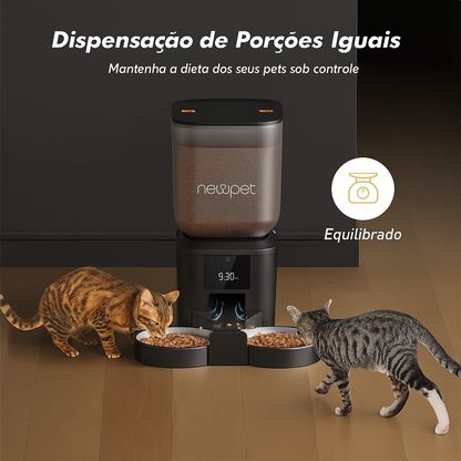 Alimentador Inteligente 8L para Cães e Gatos - Comedouro Automático Digital Programável