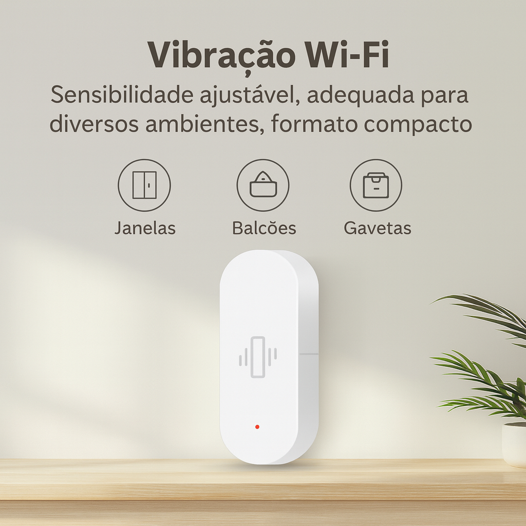 Sensor de segurança Wi-Fi 2.4GHz com alertas imediatos
CPVAN para detecção de choque em portas e janelas
Sensor inteligente com cenas automáticas no Tuya
Alarme de vibração para casa e escritório, fácil de instalar
Sensor Tuya com aviso de tentativa de intrusão
Detector de impacto com monitoramento no smartphone
Sensor de vibração discreto para proteção 24/7
Alarme Wi-Fi para janelas e cofres com notificação push
CPVAN Tuya com integração a automações de segurança
Sensor de choque com app Tuya, configuração