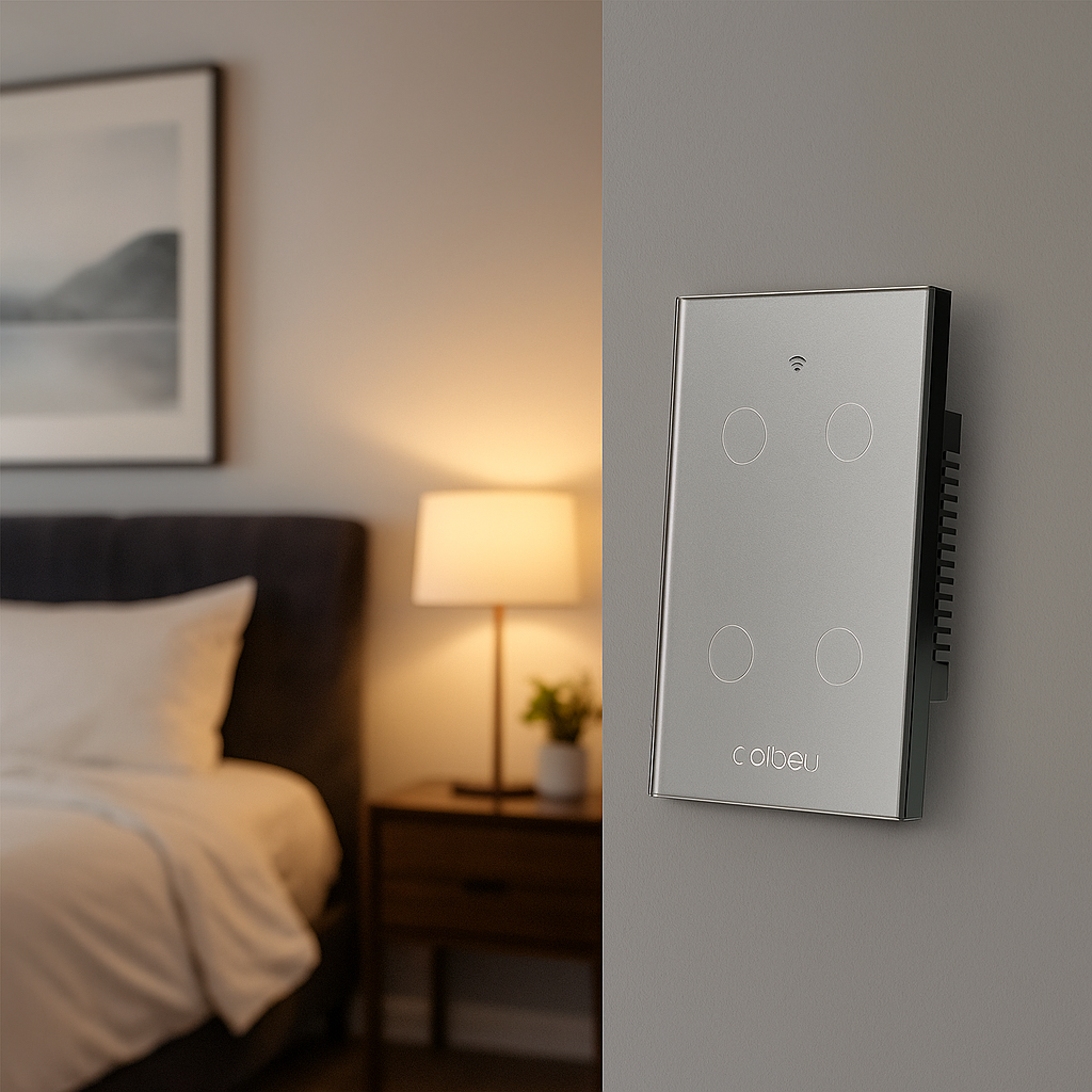 Controle por toque e por voz

Automação residencial elegante e discreta

Painel premium multifuncional (luz + tomada + USB)

Economize energia com rotinas programadas

Recarga rápida direto na parede (USB)

Design moderno em vidro temperado

Casa inteligente sem reformas complicadas

Ideal para sala, quarto e home office

Integração total com Tuya/Alexa/Google

Modernize sua casa com estilo Caibeu