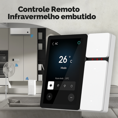 Painel Inteligente Touch MOES 3.5” - Central de Automação Wi-Fi e Infravermelho Alexa