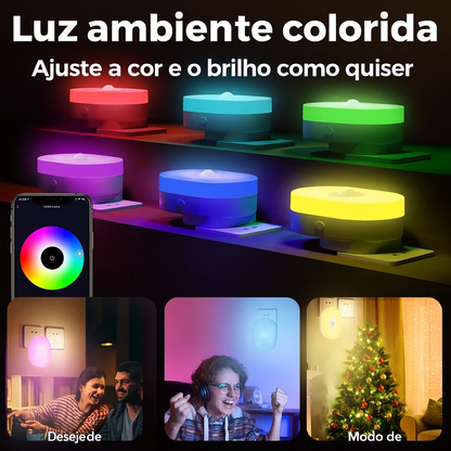 quarto e home office
design compacto
tamanho 76×36×30 mm
compatível com Tuya
luz de tomada
luz noturna para corredores
luz noturna para escadas
luz noturna para banheiro
economia de energia
LED 0,45 W × 6
night light inteligente