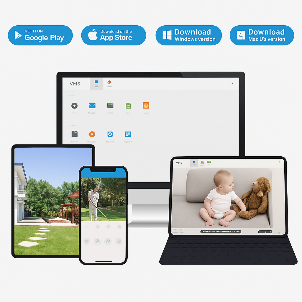 Câmera Wi-Fi Inteligente 4K ASECAM 8MP - Vigilância IP com IA e Visão Noturna Colorida