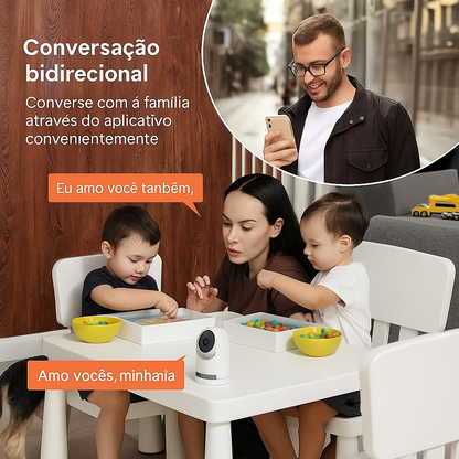 Câmera Wi-Fi Inteligente ICSEE - Mini Câmera Smart com Rastreamento e Visão Colorida