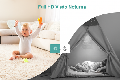 Câmera Wi-Fi Inteligente ICSEE - Mini Câmera Smart com Rastreamento e Visão Colorida