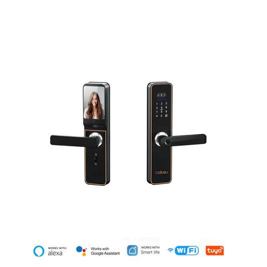 Fechadura Inteligente Biométrica COIBEU com App Tuya — Digital, Senha e Chave de Emergência para Casa e Escritório