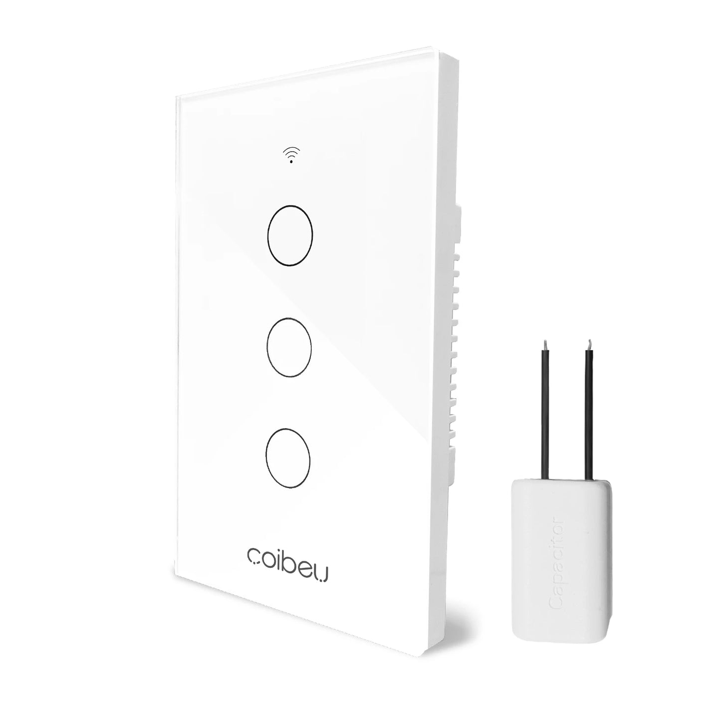 Interruptor Inteligente Touch Tuya Wi-Fi - Painel de Vidro Monopolar sem Neutro e Alexa