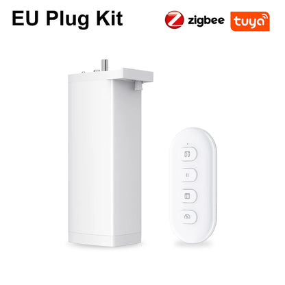 Cortina Inteligente Tuya Silenciosa 150mm com Alexa, Google e Controle Remoto