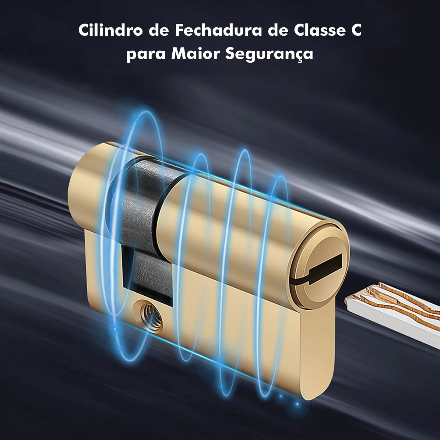 Fechadura Inteligente Biométrica COIBEU com App Tuya — Digital, Senha e Chave de Emergência para Casa e Escritório