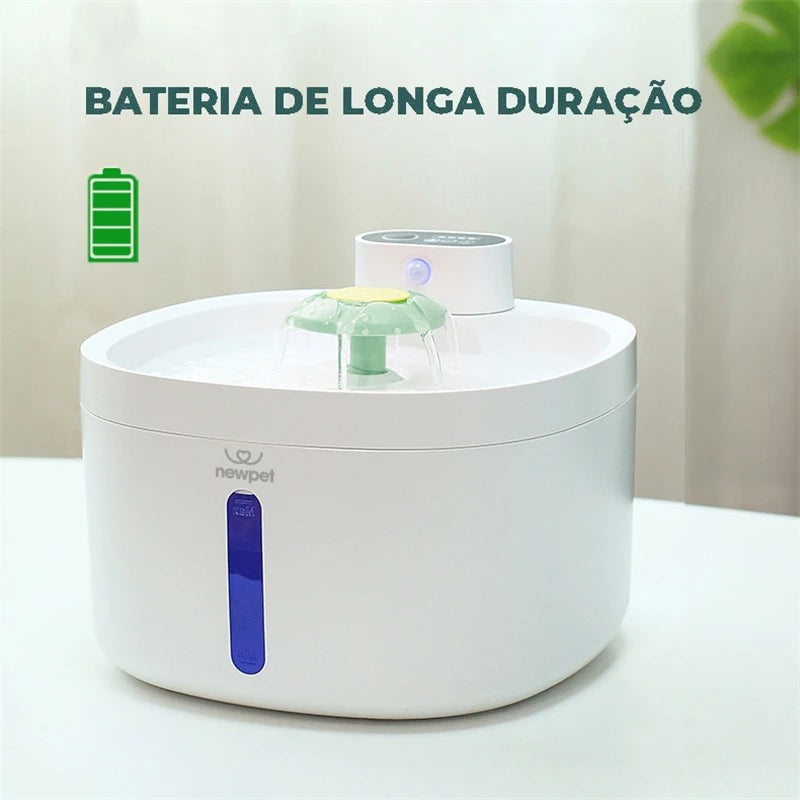 Bebedouro Inteligente para Pets 2,5L - Fonte Automática com Sensor de Movimento e USB