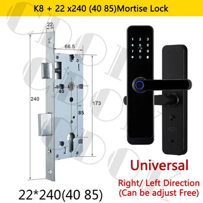 Fechadura Inteligente Biométrica CDOK K8 - Fechadura Smart com App TTLock e Senha