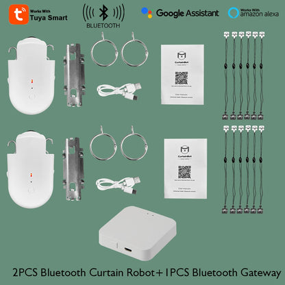 Cortina Inteligente LifeLibero com App Tuya, Comando de Voz e Bateria 4000mAh