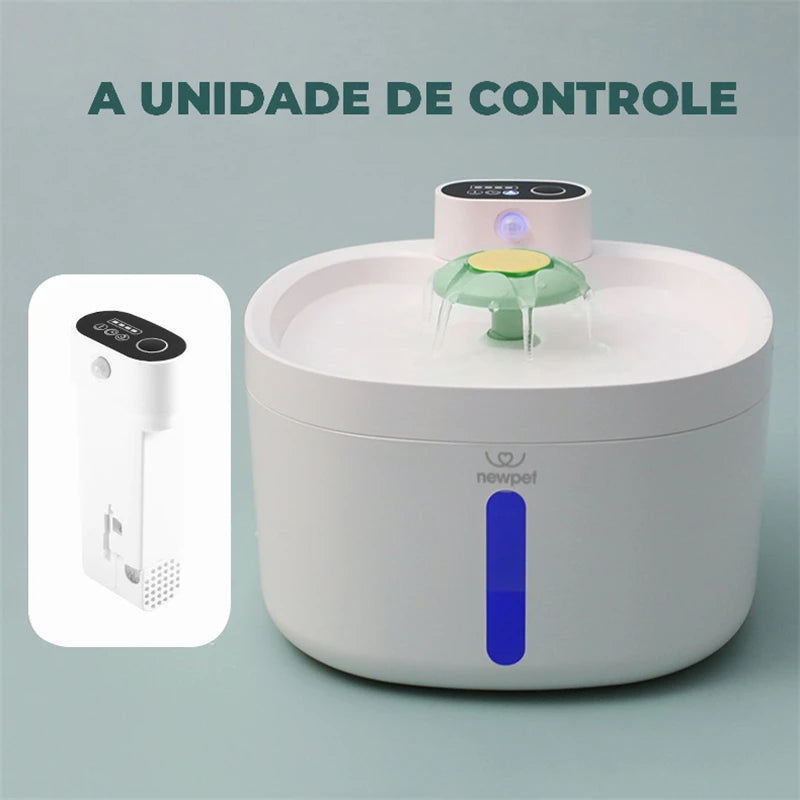 Bebedouro Inteligente para Pets 2,5L - Fonte Automática com Sensor de Movimento e USB