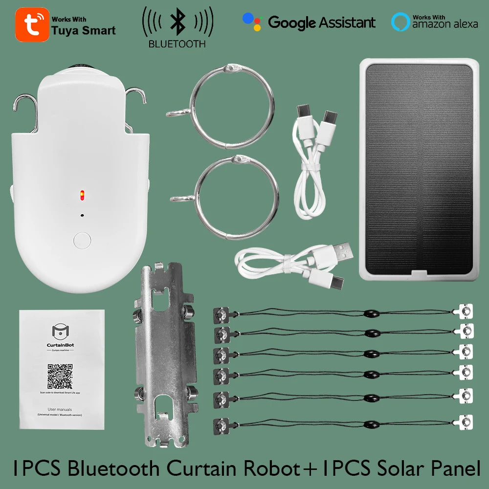 Cortina Inteligente LifeLibero com App Tuya, Comando de Voz e Bateria 4000mAh