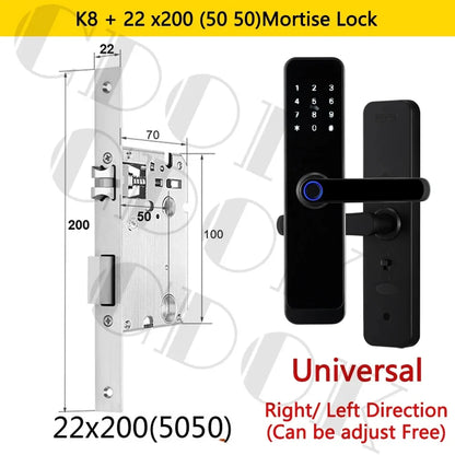 Fechadura Inteligente Biométrica CDOK K8 - Fechadura Smart com App TTLock e Senha