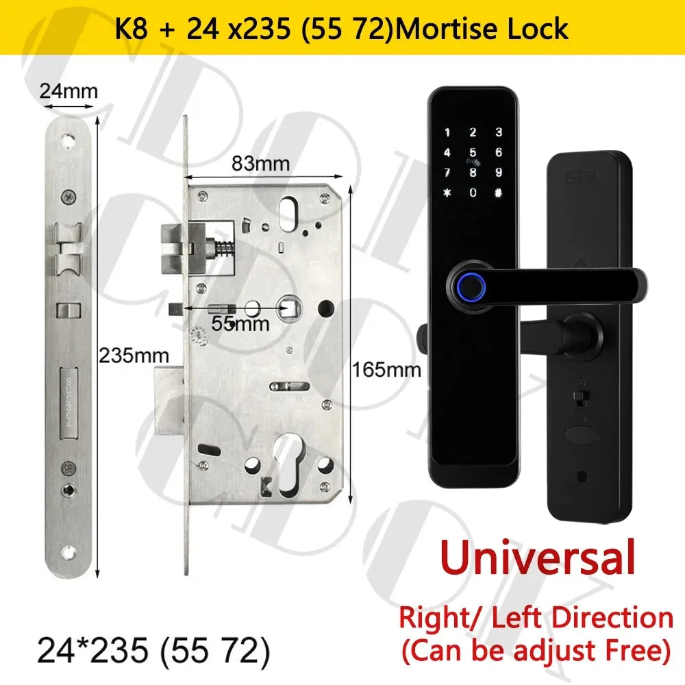 Fechadura Inteligente Biométrica CDOK K8 - Fechadura Smart com App TTLock e Senha