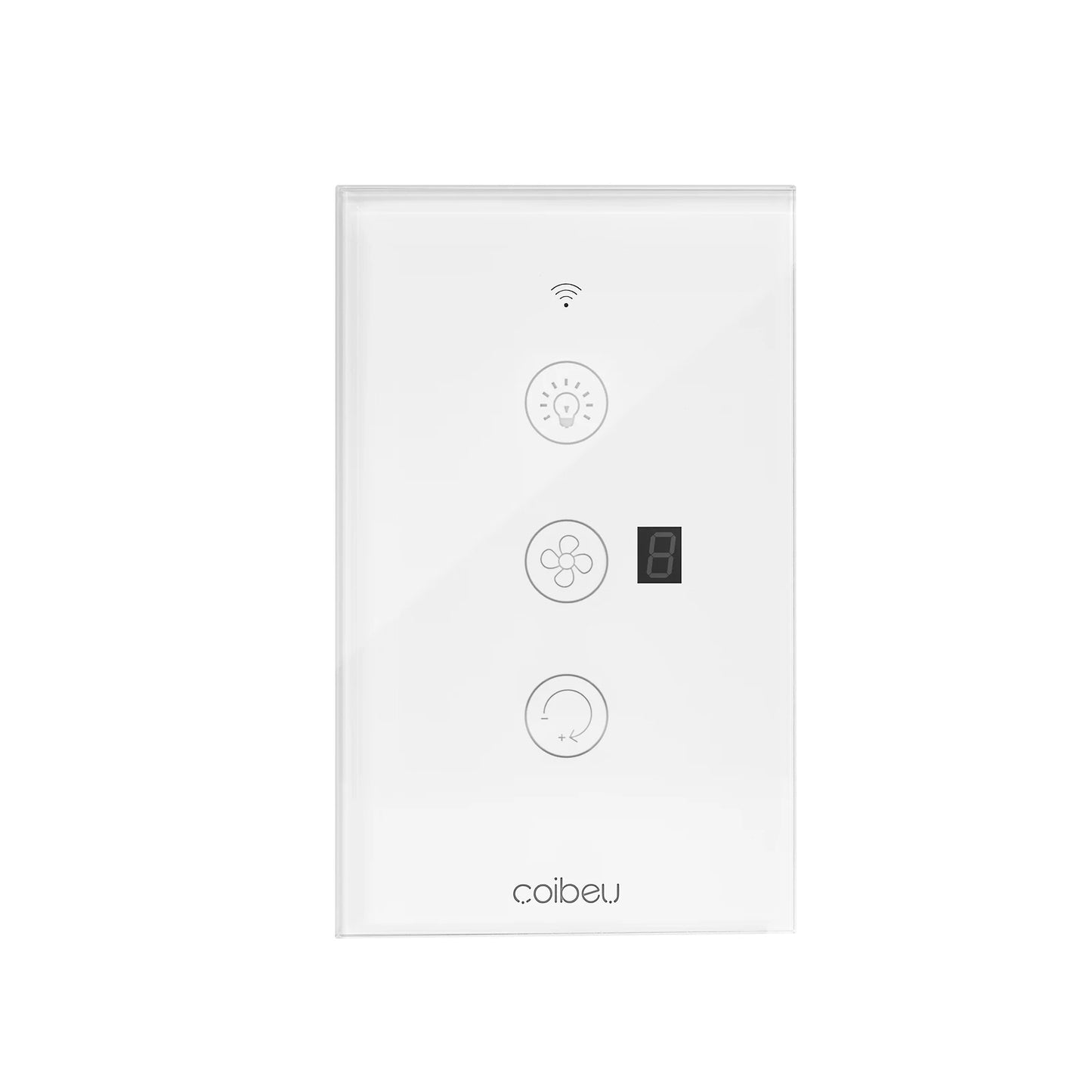 Interruptor Inteligente Touch para Ventilador Wi-Fi - Painel com Controle de Velocidade e Alexa