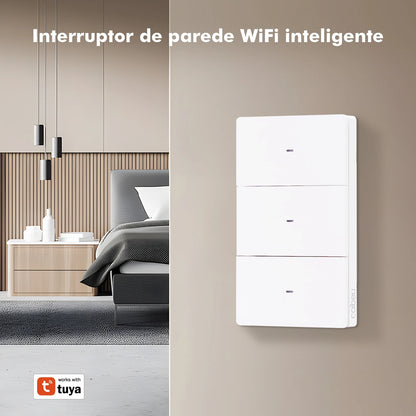 automação sem reformas
controle por voz e pelo celular
ligue/desligue 3 ambientes separados
economia de energia com horários
cenas e rotinas personalizadas
design discreto e moderno
instalação flexível (com/sem neutro)
conforto e praticidade no dia a dia
casa inteligente com tuya
upgrade rápido e confiável