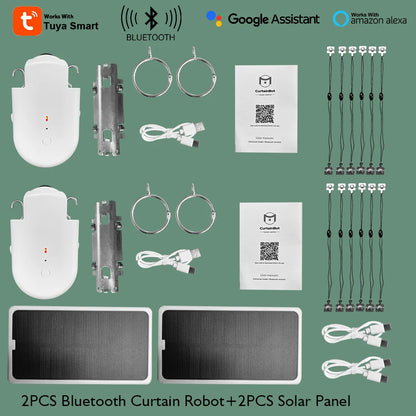 Cortina Inteligente LifeLibero com App Tuya, Comando de Voz e Bateria 4000mAh