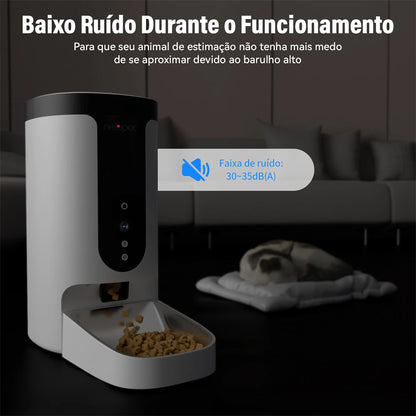 Alimentador Automático – Para Gatos e Cães, com App e Agendamento de Refeições