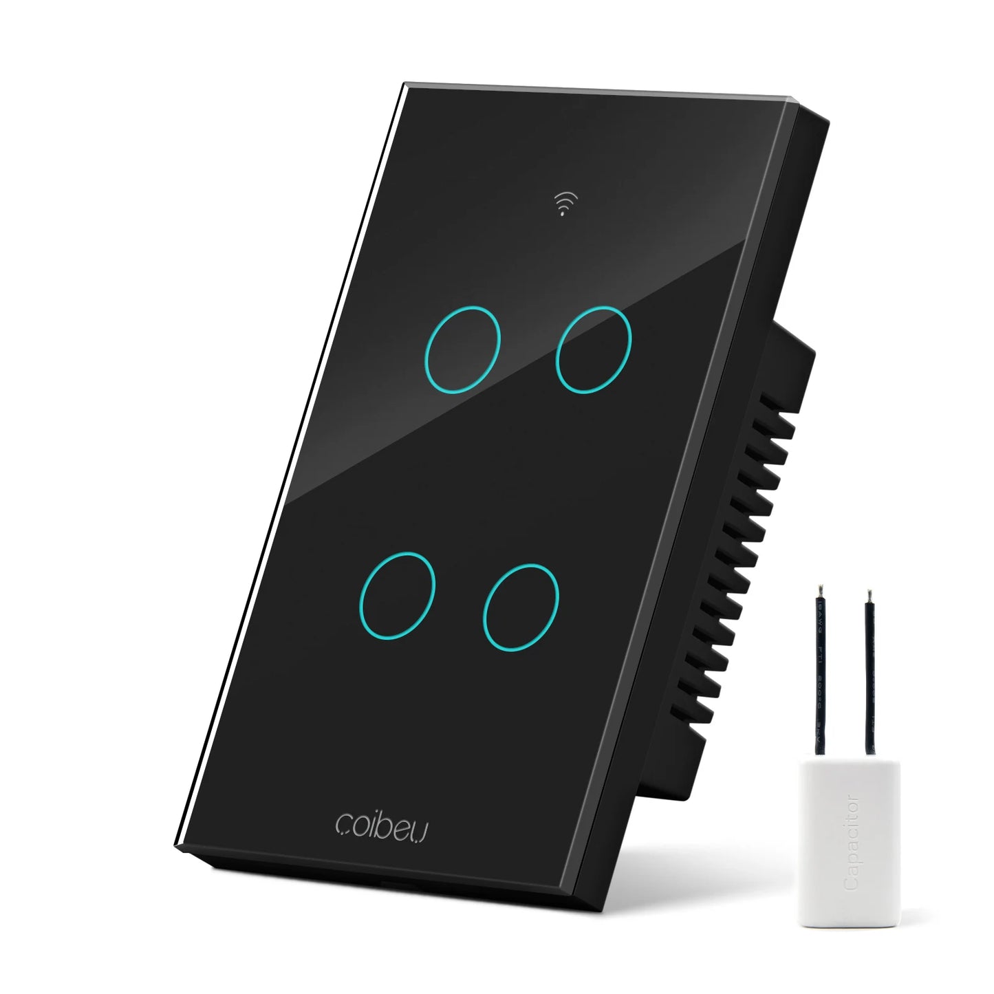 Interruptor Inteligente Touch Tuya Wi-Fi - Painel de Vidro Monopolar sem Neutro e Alexa