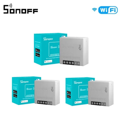 Interruptor Inteligente Wi-Fi SONOFF MINIR2 com Alexa e Google Assistant para Automação Residencial