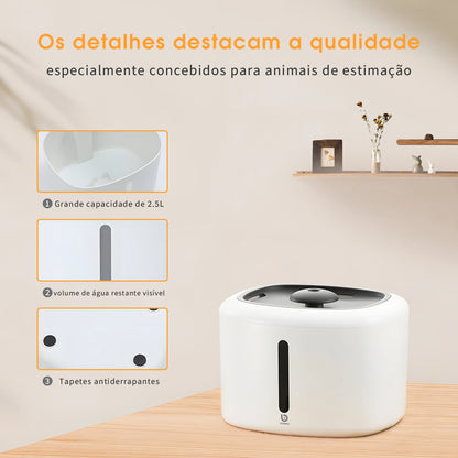 Bebedouro Automático COIBEU 2,5L para Gatos e Cães – Hidratação Contínua e Prática